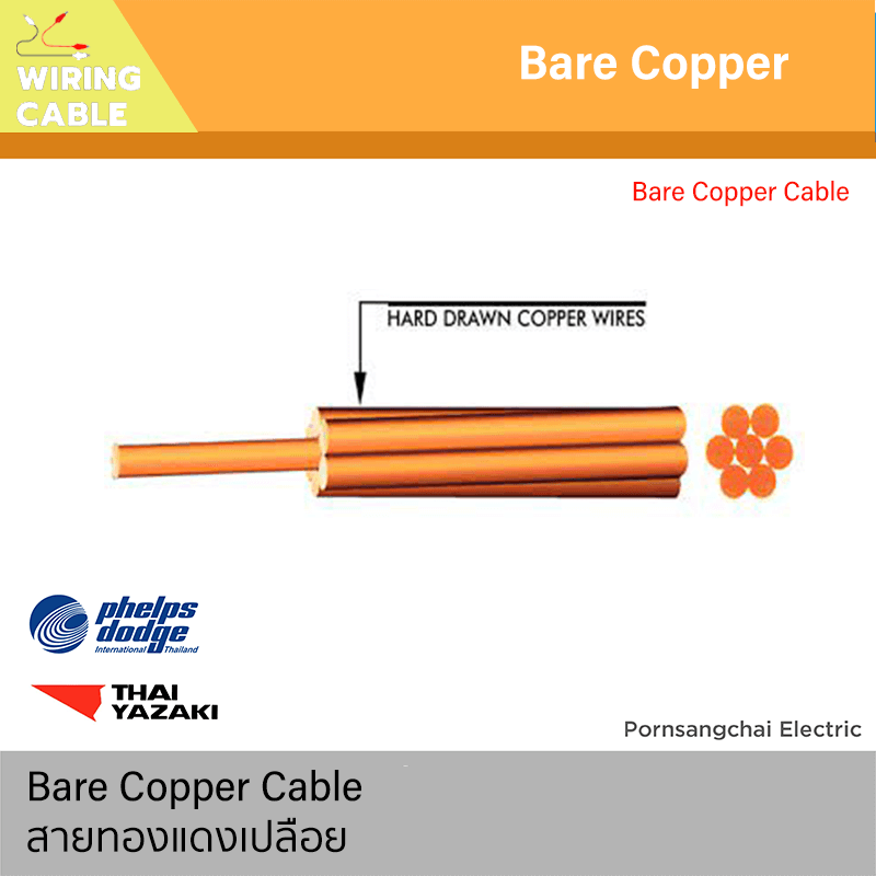 สายทองแดงเปลือย