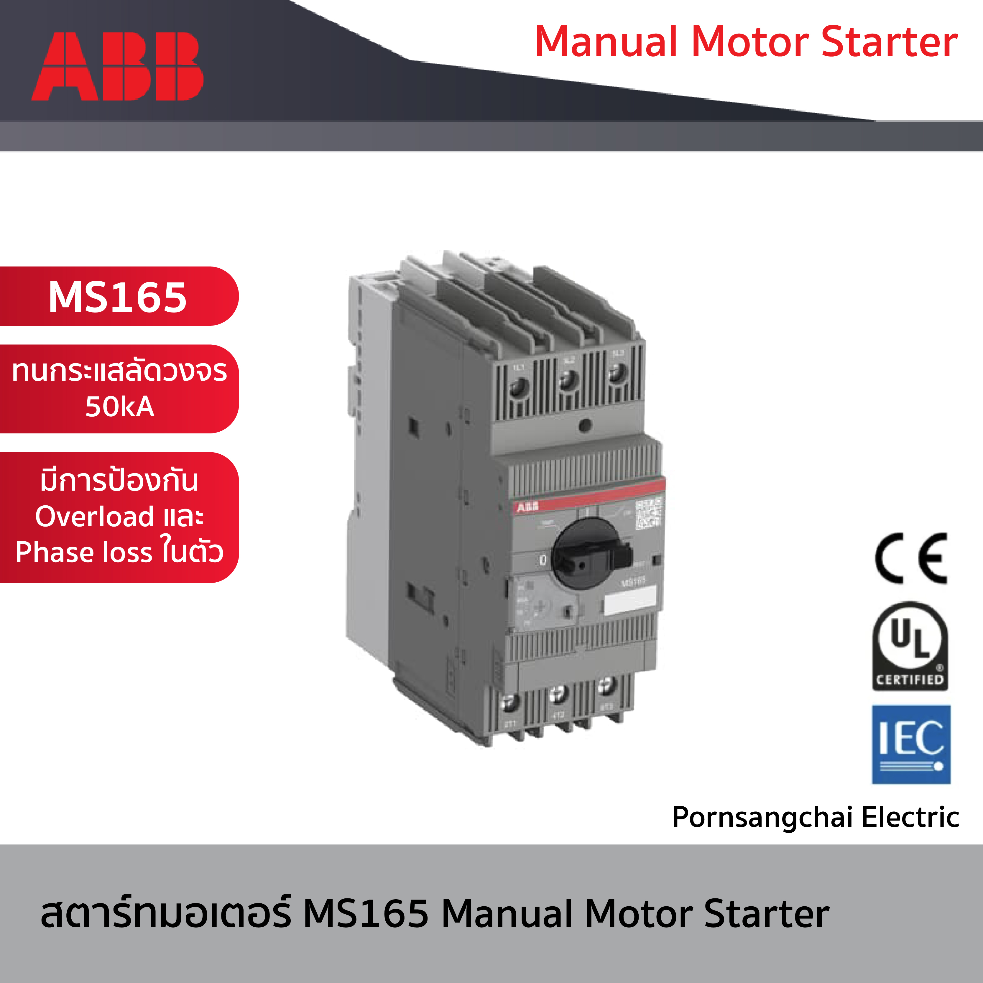 ABB MS165 Manual Motor Starter
