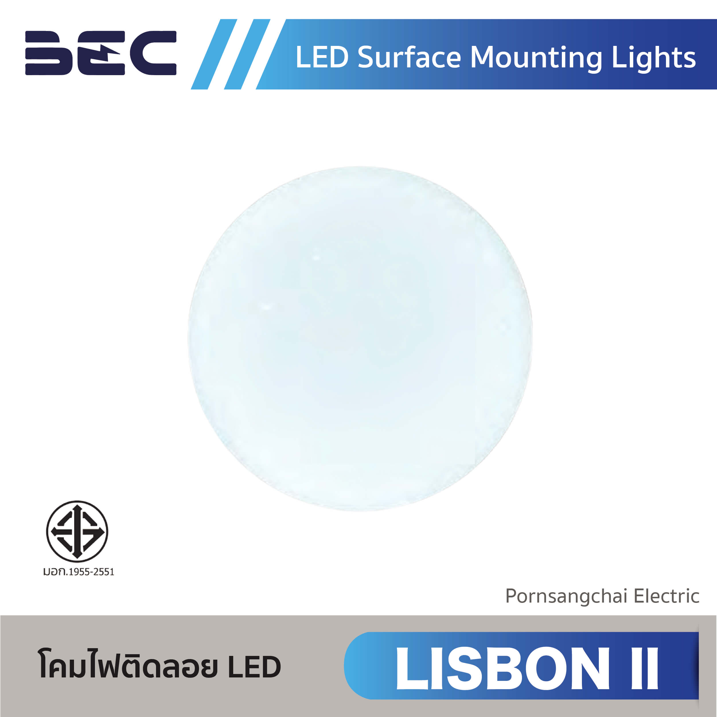BEC โคมไฟติดลอย LED รุ่น LISBON ll