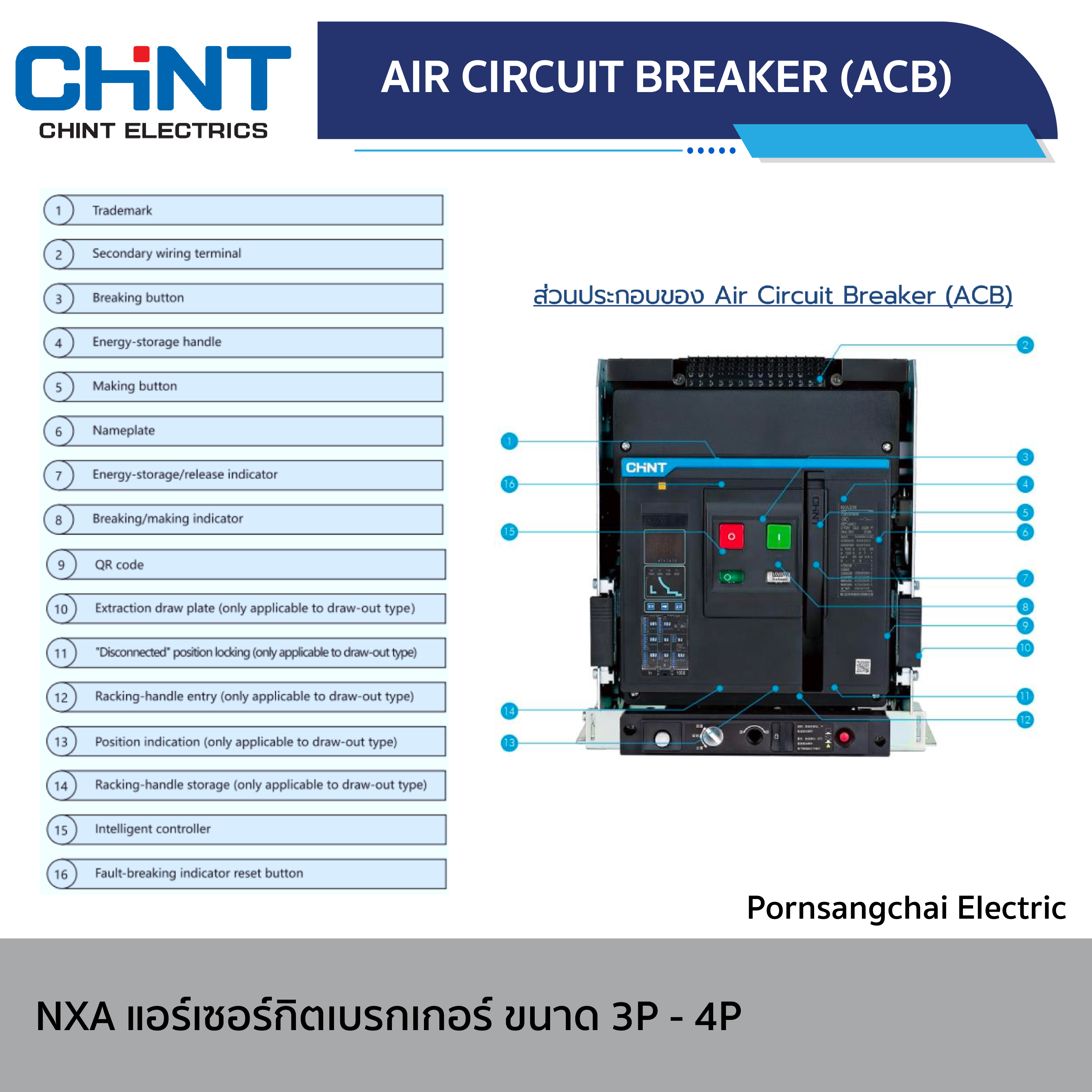 CHINT - AIR CIRCUIT BREAKER NXA