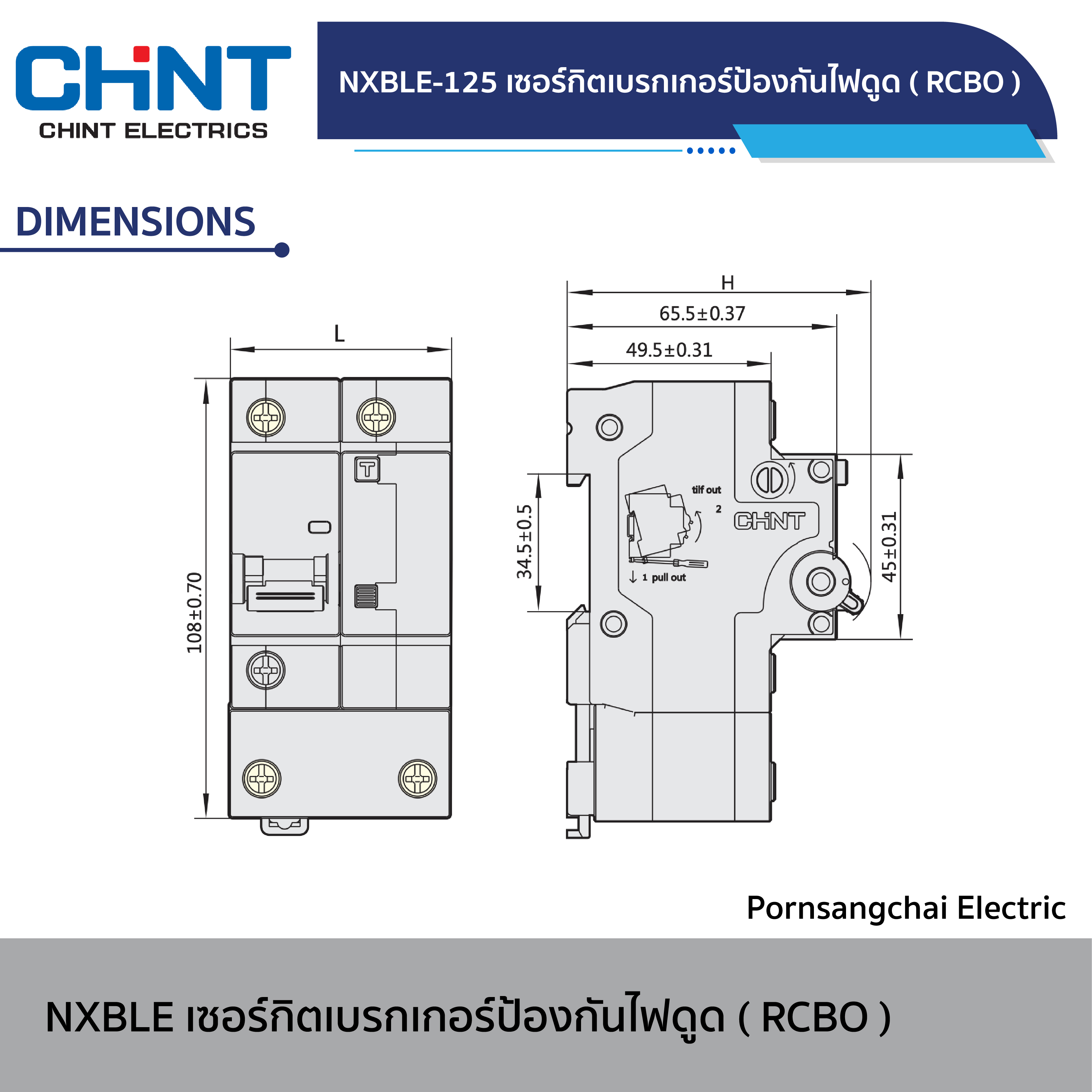 CHINT Circuit Breaker NXBLE-125