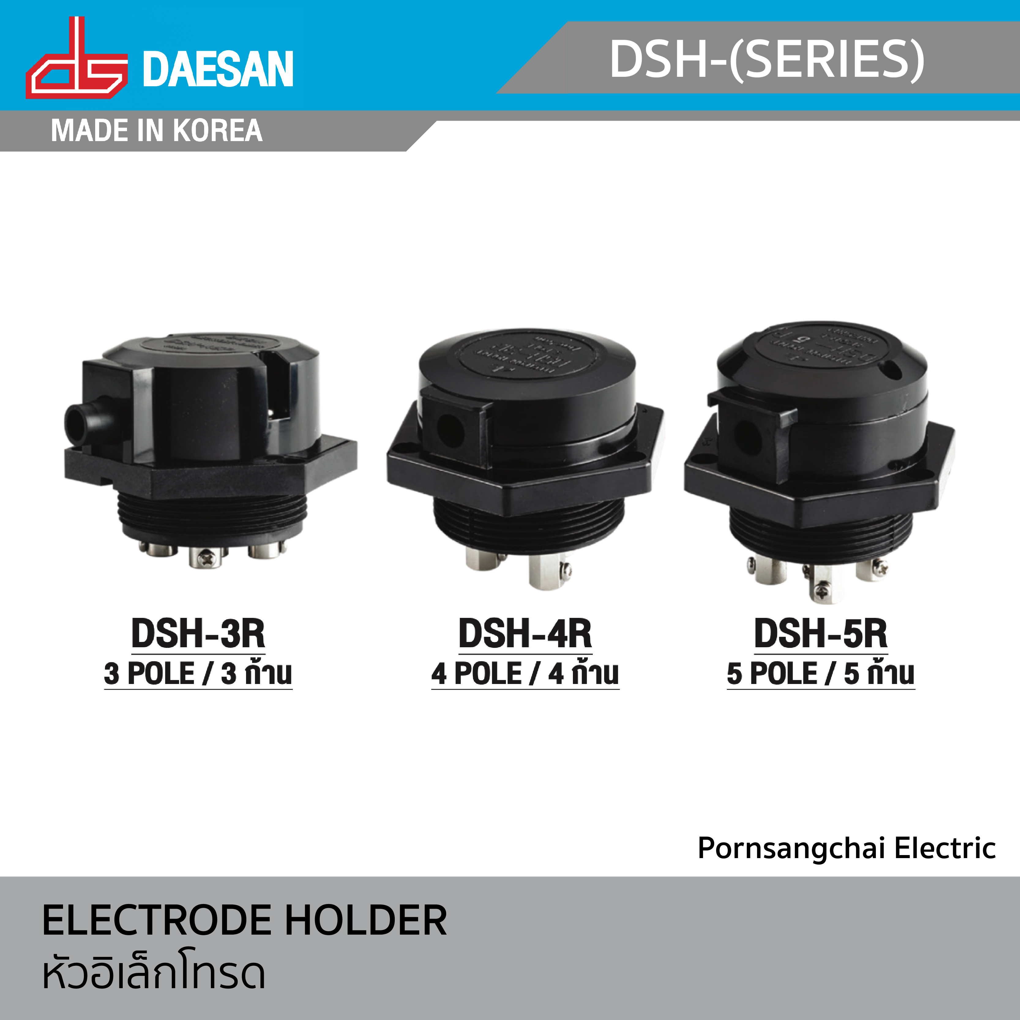 DAESAN - หัวอิเล็กโทรด รุ่น DSH-(Series)