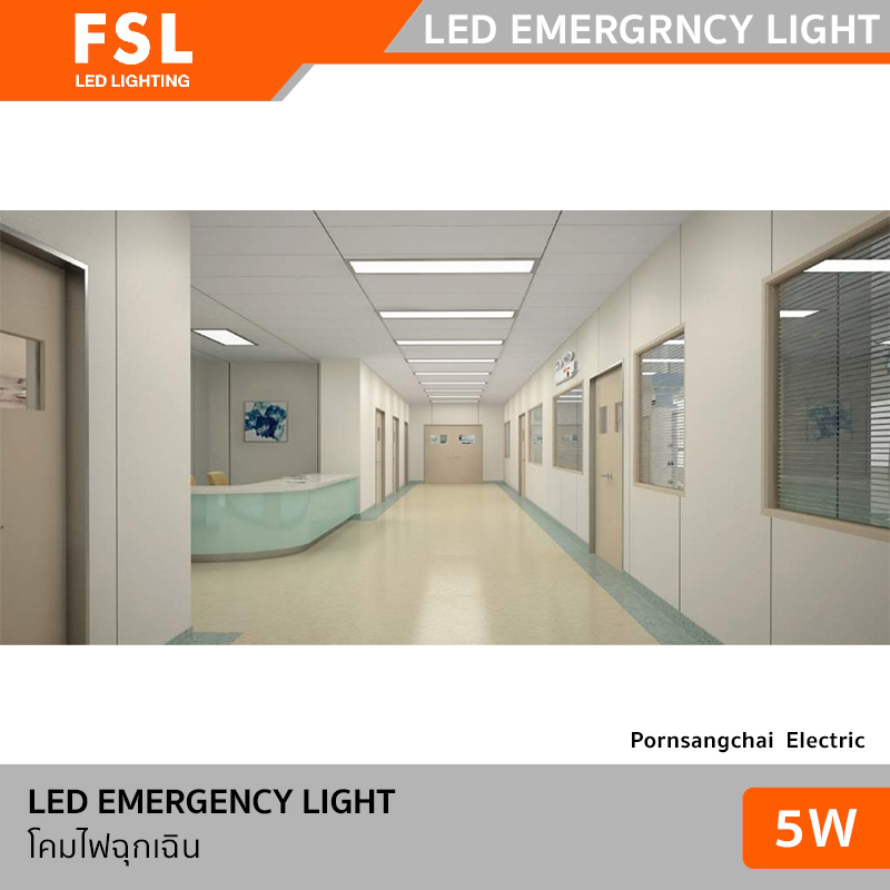 FSL โคมไฟฉุกเฉิน Led Emergency 5W รุ่น Frog