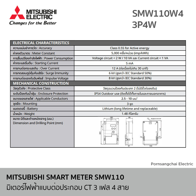 MITSUBISHI - SMART METER SMW110
