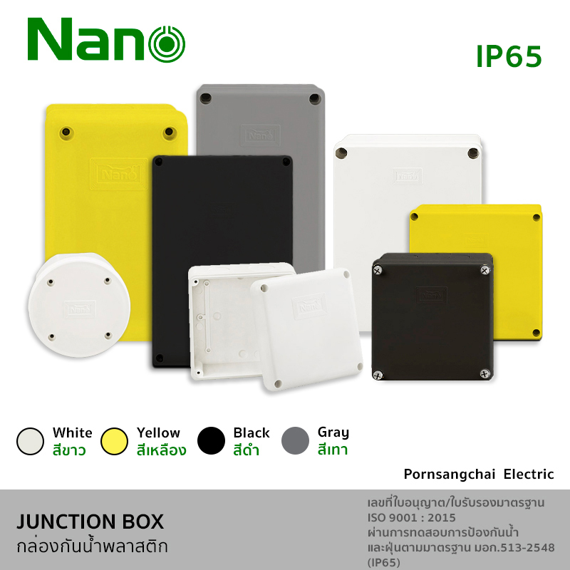 NANO กล่องกันน้ำพลาสติก IP65