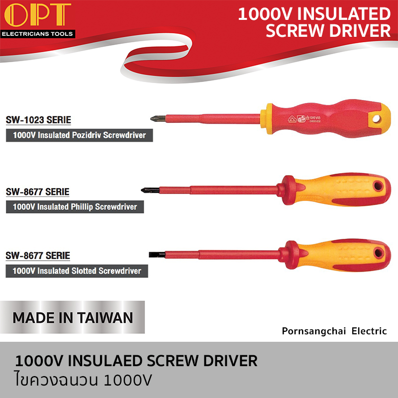 OPT 1000V INSULATED SCREW DRIVER